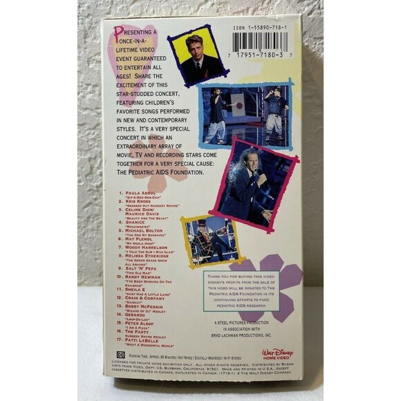 For Our Children: The Concert (VHS, 1993)  Paula Abdul - Please Read - Picture 2 of 12